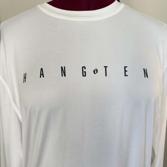 Hang Ten Classic White Long Sleeve Tee - Picture 2 of 5
